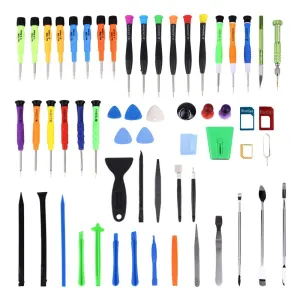 60-piece Mobile Phone Repair Tool Kit with Sim Card Adapter Set