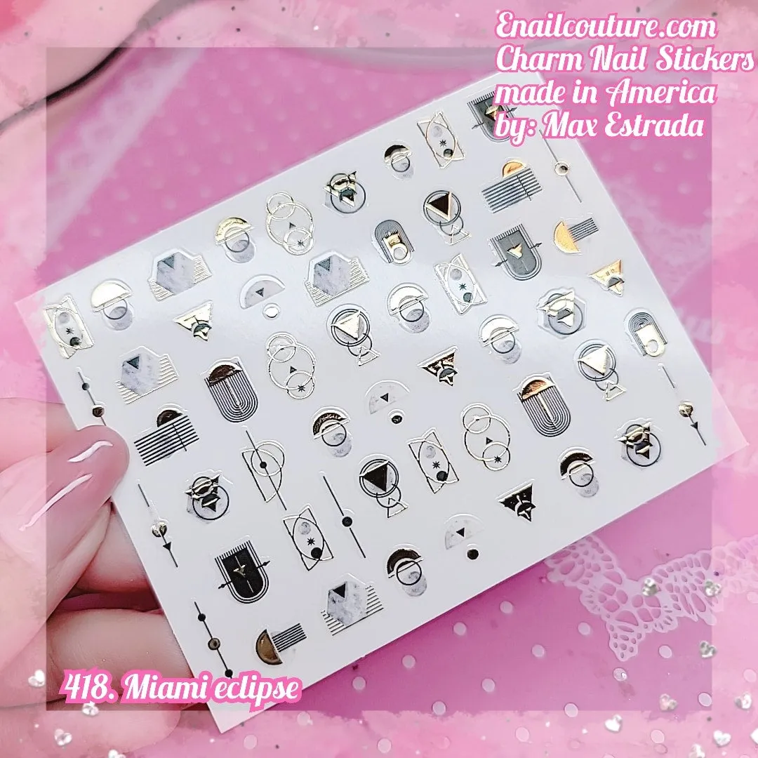 Charm Nail Sticker, Page 5 (flat & 3D Self-AdhesiveNail Decals Leaf Nail Art Stickers Colorful Mixed Nail Decorations)