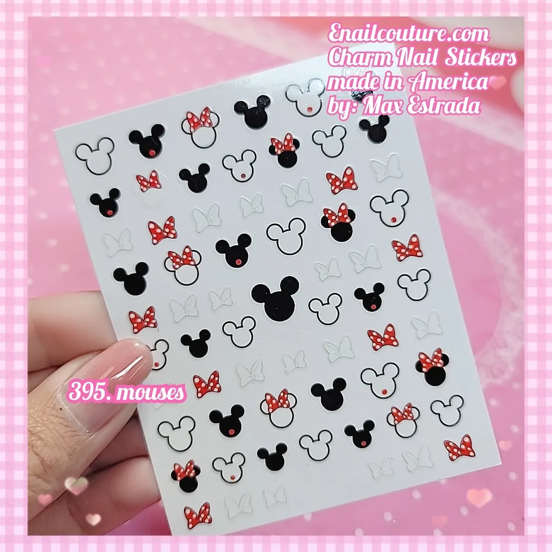 Charm Nail Sticker, Page 5 (flat & 3D Self-AdhesiveNail Decals Leaf Nail Art Stickers Colorful Mixed Nail Decorations)