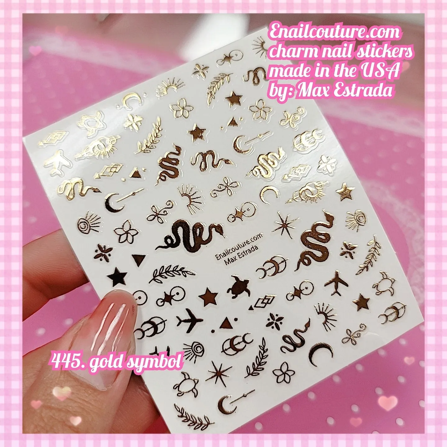 Charm Nail Sticker, Page 5 (flat & 3D Self-AdhesiveNail Decals Leaf Nail Art Stickers Colorful Mixed Nail Decorations)