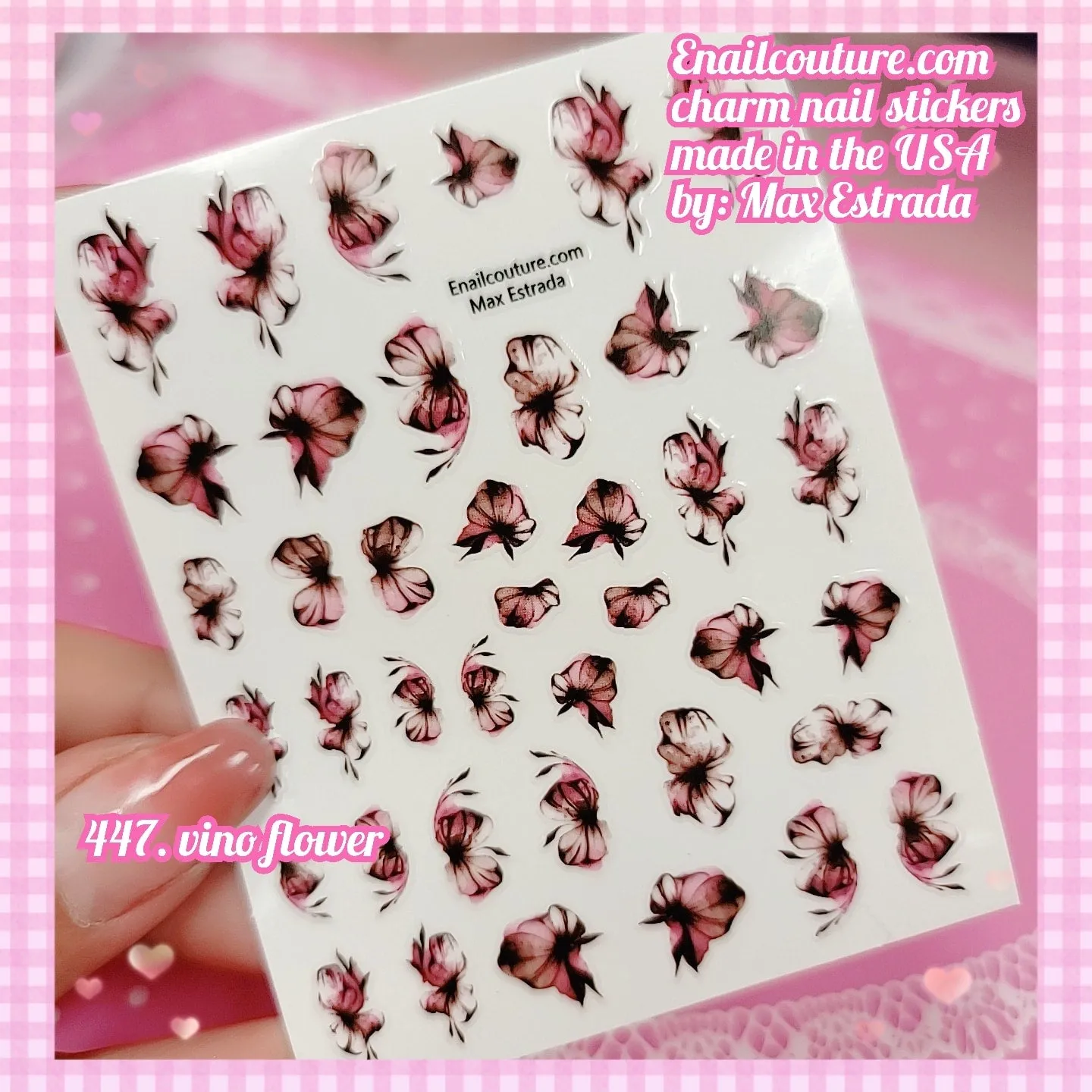 Charm Nail Sticker, Page 5 (flat & 3D Self-AdhesiveNail Decals Leaf Nail Art Stickers Colorful Mixed Nail Decorations)