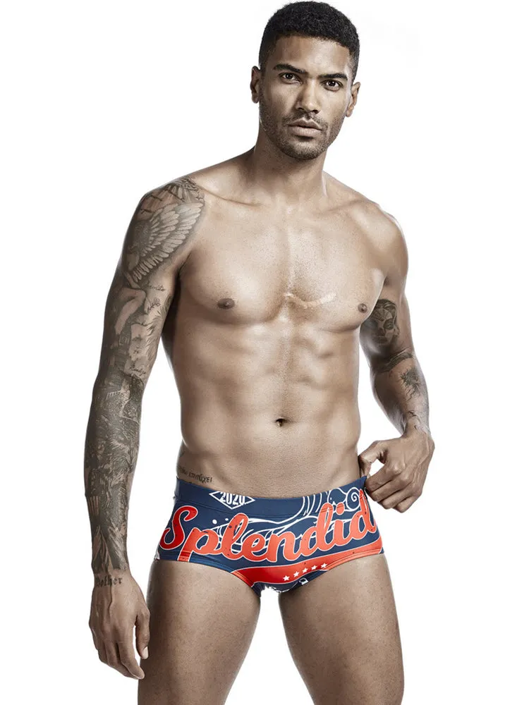 Colorful Quick Dry Swimming Briefs for Men