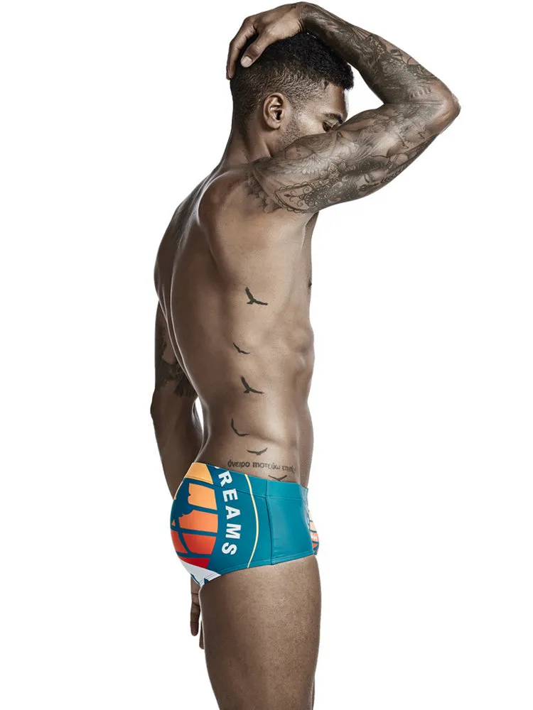 Colorful Quick Dry Swimming Briefs for Men