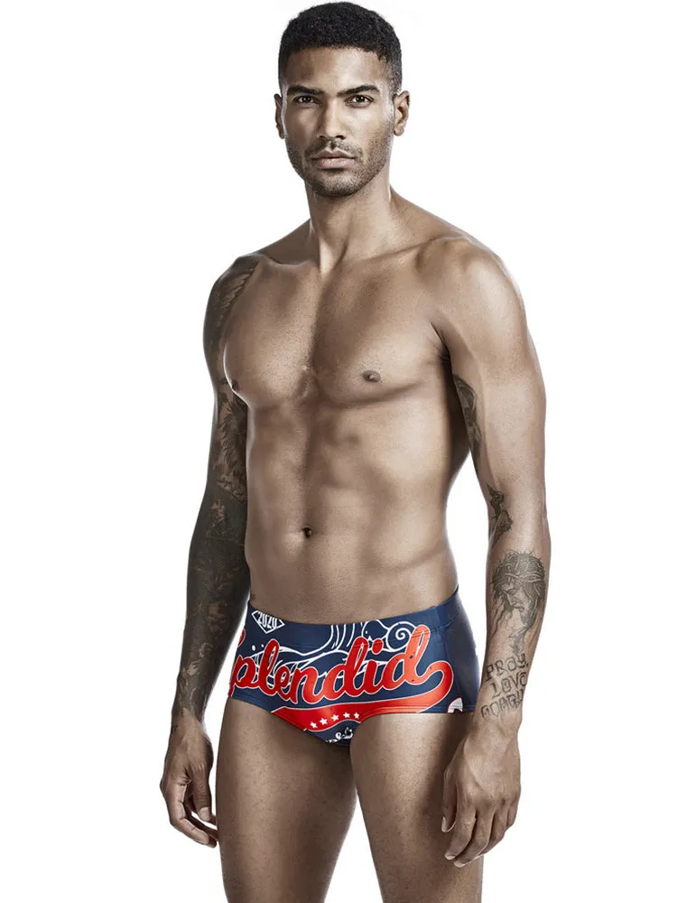 Colorful Quick Dry Swimming Briefs for Men