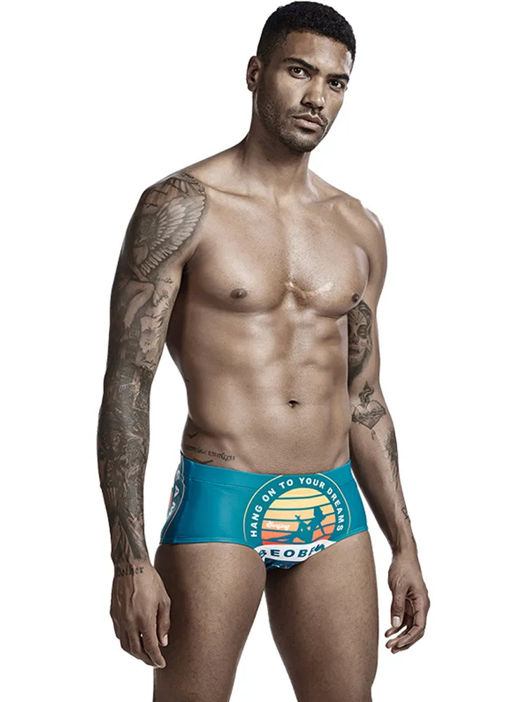 Colorful Quick Dry Swimming Briefs for Men