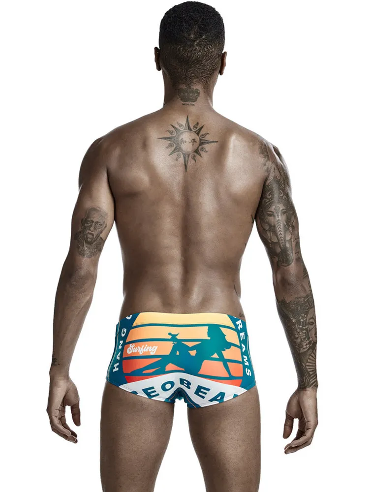 Colorful Quick Dry Swimming Briefs for Men