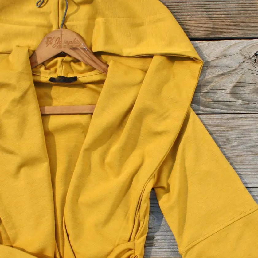 Flyaway Hoodie in Mustard