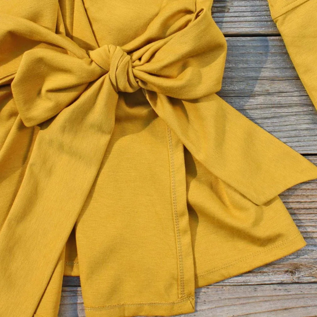 Flyaway Hoodie in Mustard
