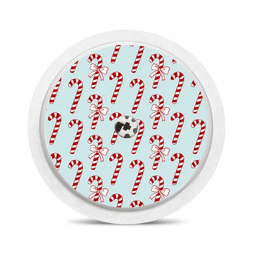 Freestyle Libre 1 & 2 sensor sticker: Candy canes