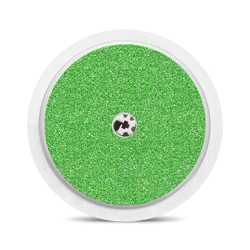 Freestyle Libre 1 & 2 sensor sticker: Green glitter print