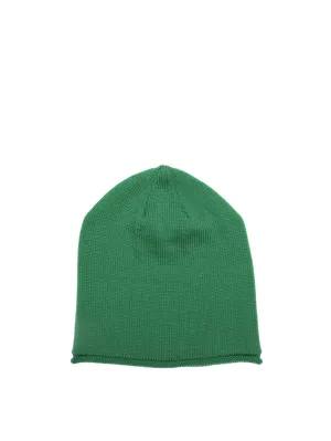 Glossy Knit Hat - Bottega Green