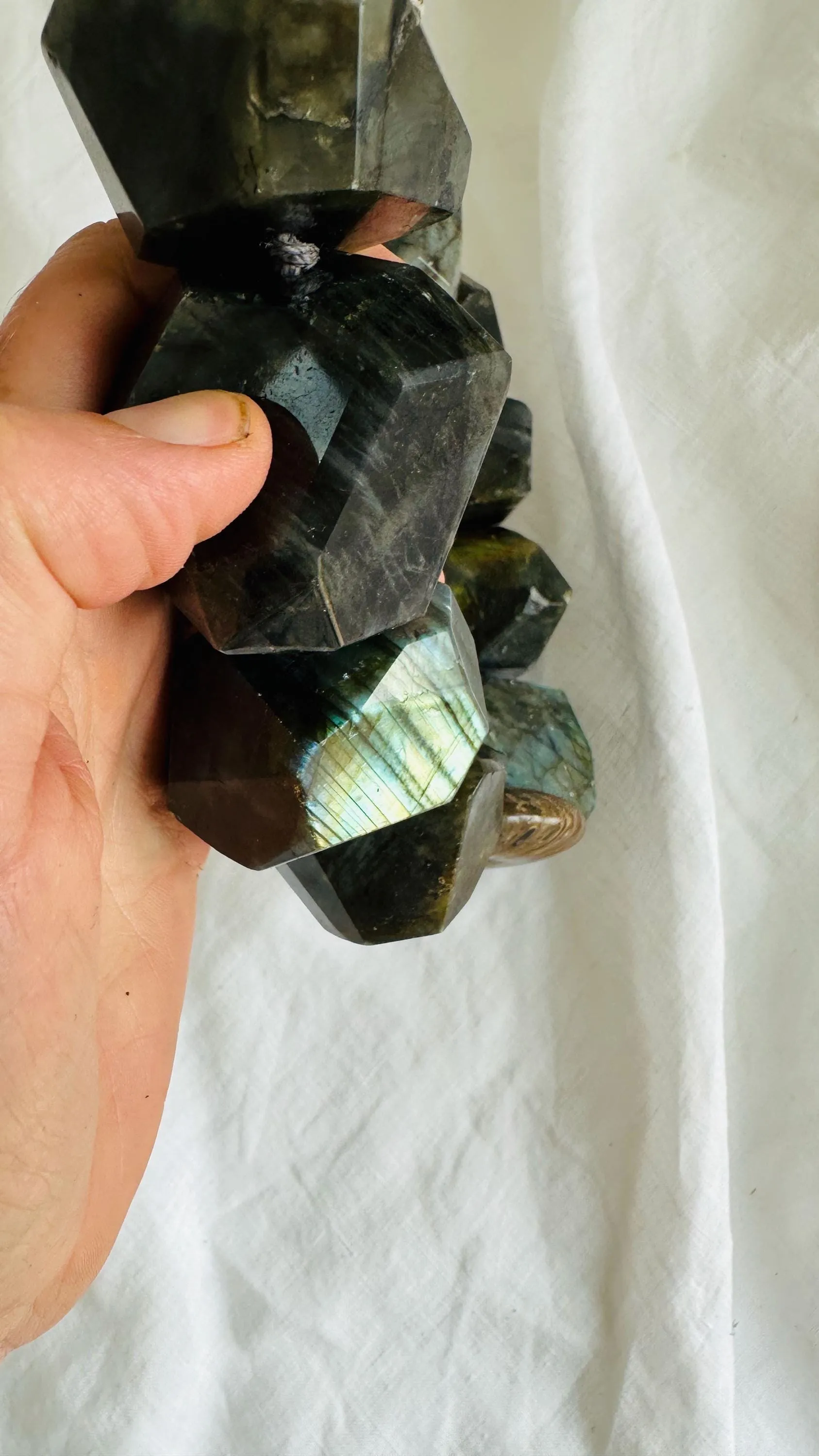 Labradorite & Ammonite Necklace. 2569