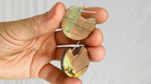 Labradorite & Sterling Earrings. 0261