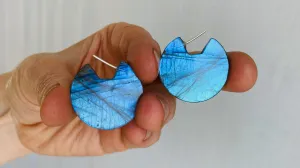 Labradorite & Sterling Earrings. Fantastic Flash 0473