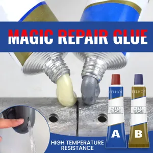 Magic Repair Glue AB Metal Cast Iron Repairing Adhesive Heat Resistance Cold Weld Metal Repair Adhesive Agent Caster Glue