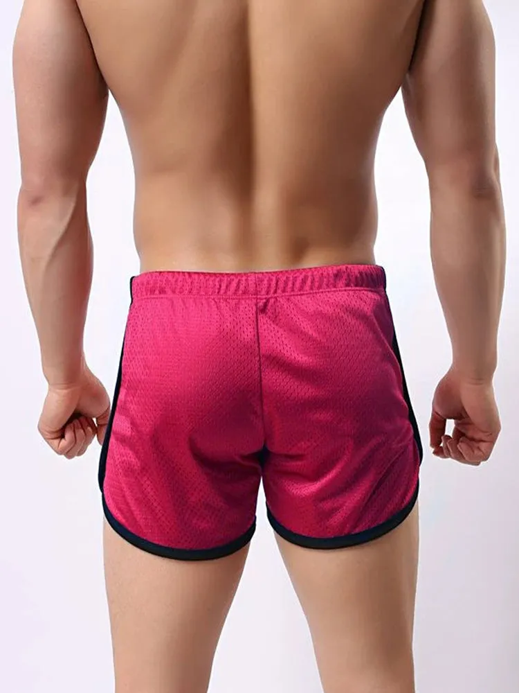 Men's Quick Dry Mesh Elastic Drawstring Shorts