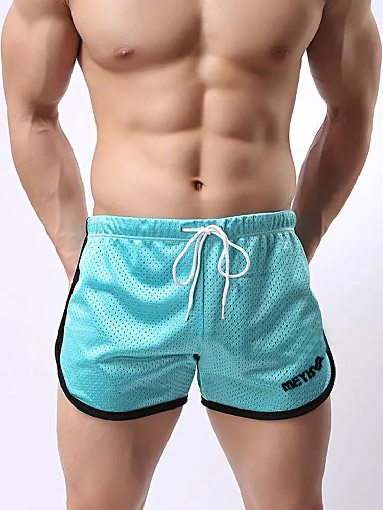 Men's Quick Dry Mesh Elastic Drawstring Shorts