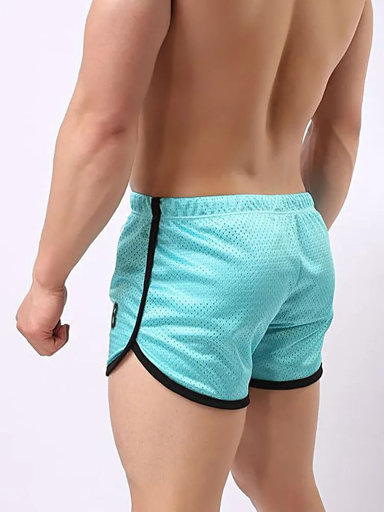 Men's Quick Dry Mesh Elastic Drawstring Shorts
