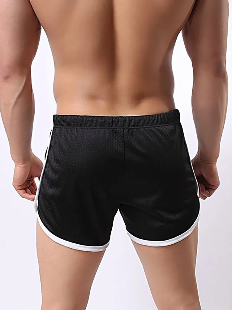 Men's Quick Dry Mesh Elastic Drawstring Shorts