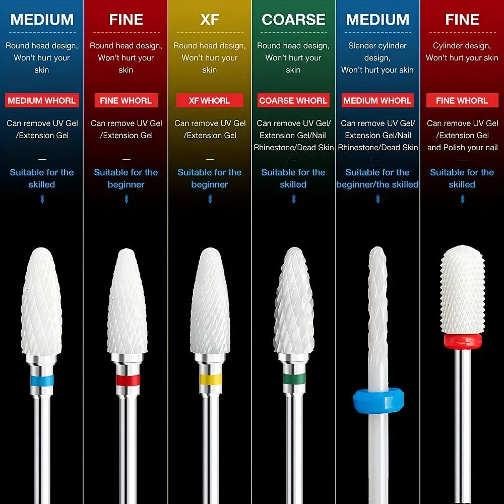 Nail Gel Polish Removal Ceramic Milling Cutter for Manicure