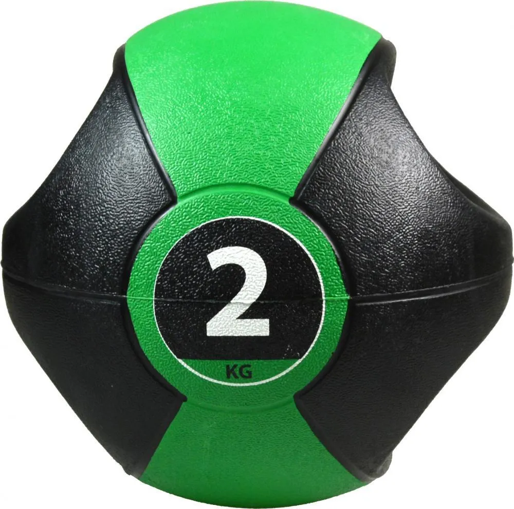 Pure 2Improve Medicine ball with handles Medicine Ball 2kg P2I201980 265969 green-black