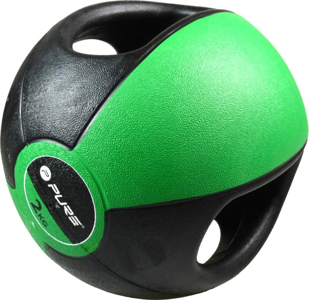 Pure 2Improve Medicine ball with handles Medicine Ball 2kg P2I201980 265969 green-black
