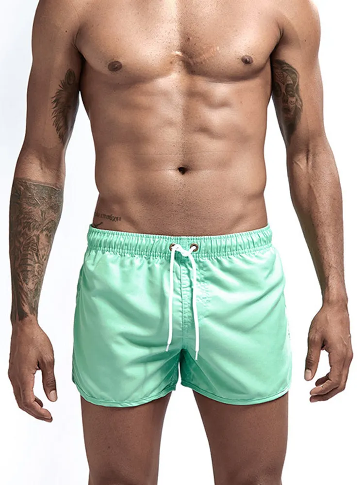 Quick Dry Beach Shorts with Drawstring