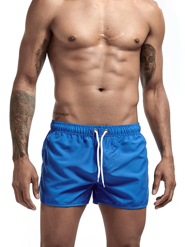 Quick Dry Beach Shorts with Drawstring