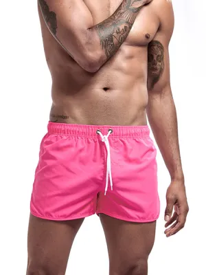 Quick Dry Beach Shorts with Drawstring