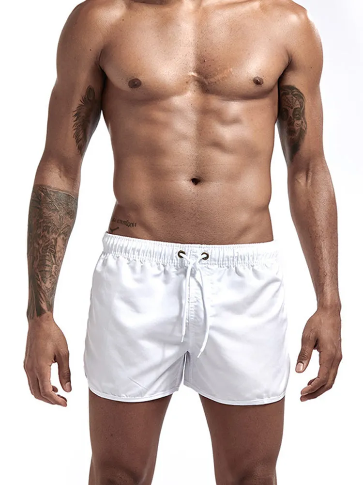 Quick Dry Beach Shorts with Drawstring