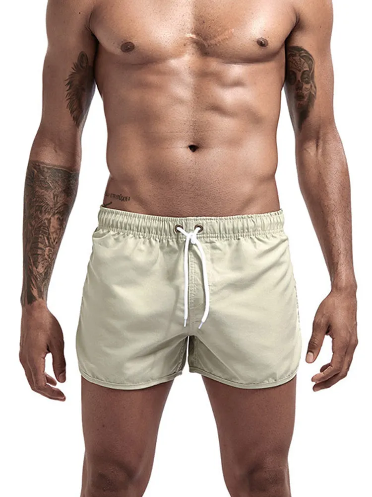 Quick Dry Beach Shorts with Drawstring