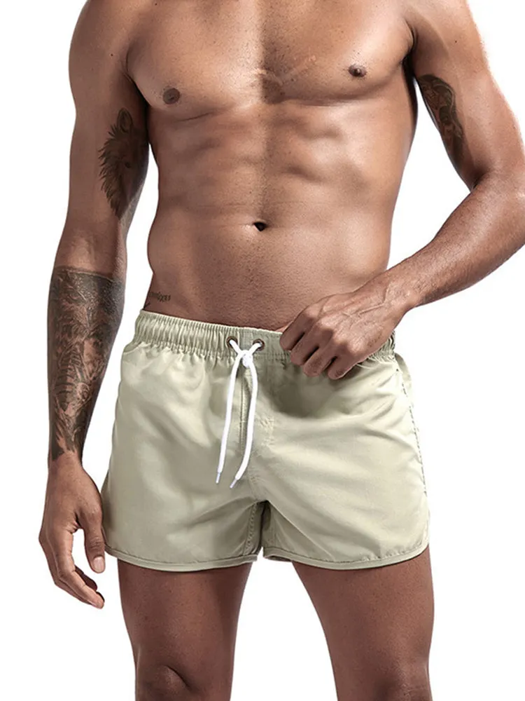 Quick Dry Beach Shorts with Drawstring