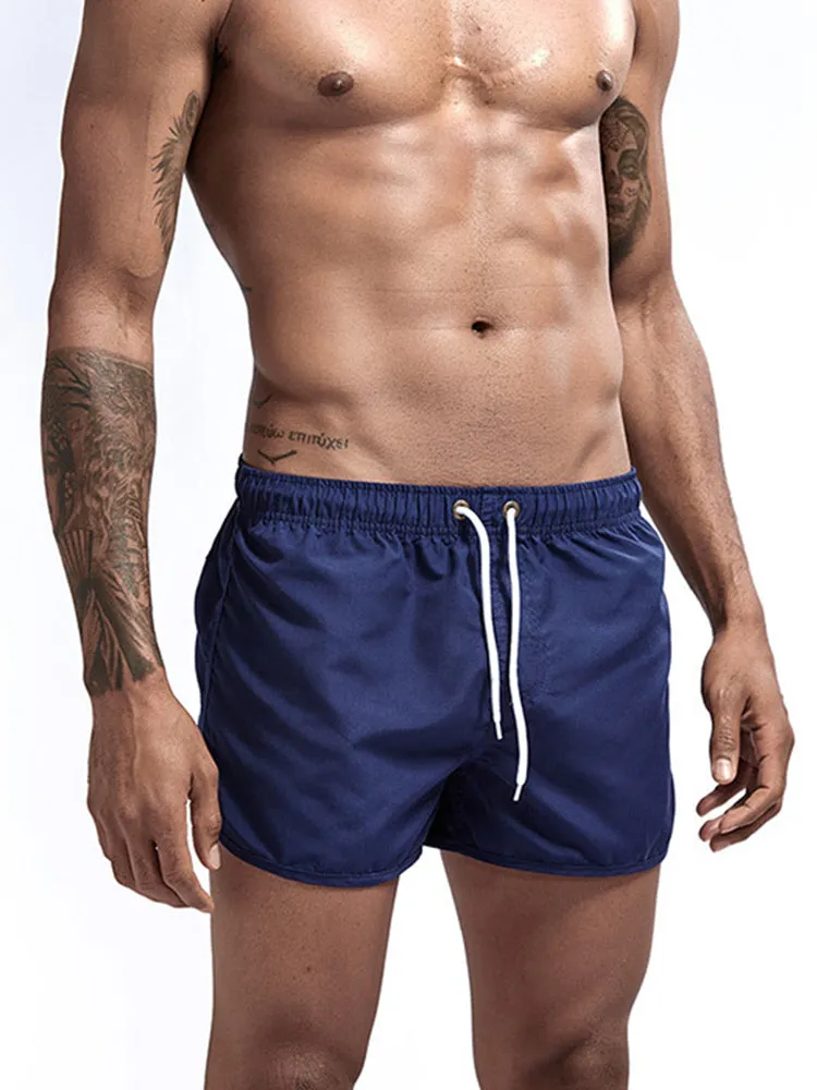 Quick Dry Beach Shorts with Drawstring