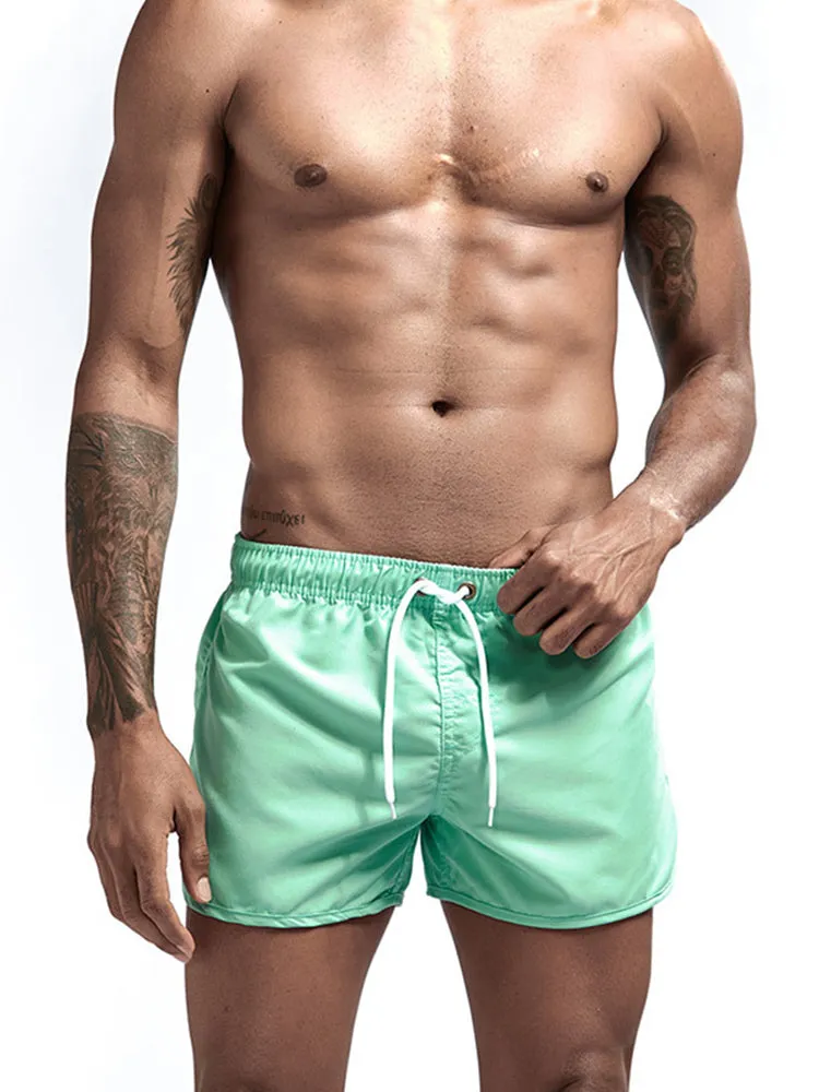 Quick Dry Beach Shorts with Drawstring