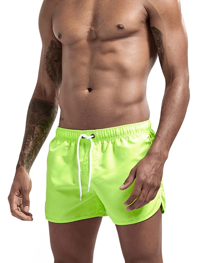 Quick Dry Beach Shorts with Drawstring