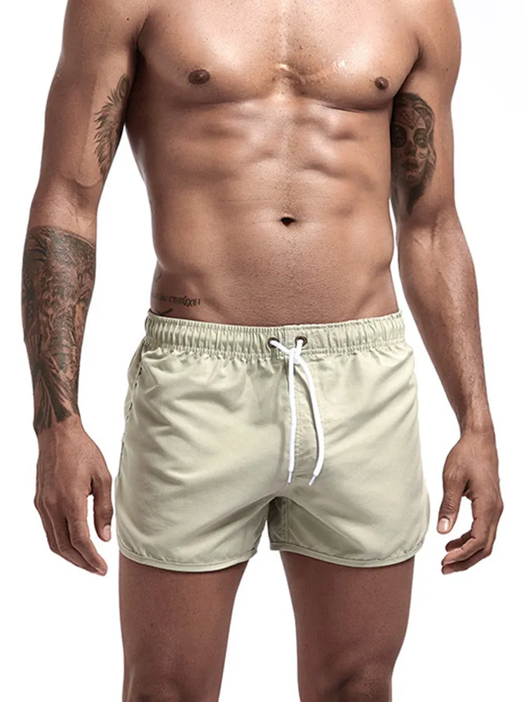 Quick Dry Beach Shorts with Drawstring