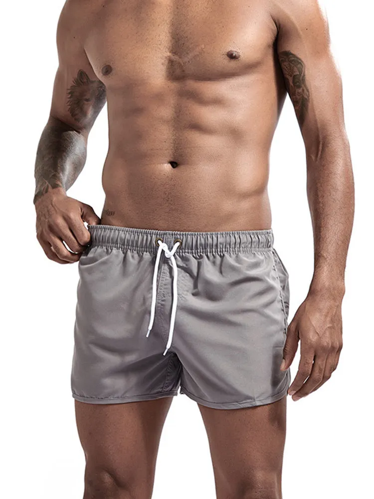 Quick Dry Beach Shorts with Drawstring