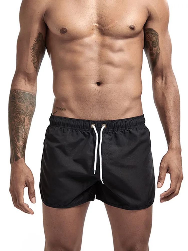 Quick Dry Beach Shorts with Drawstring