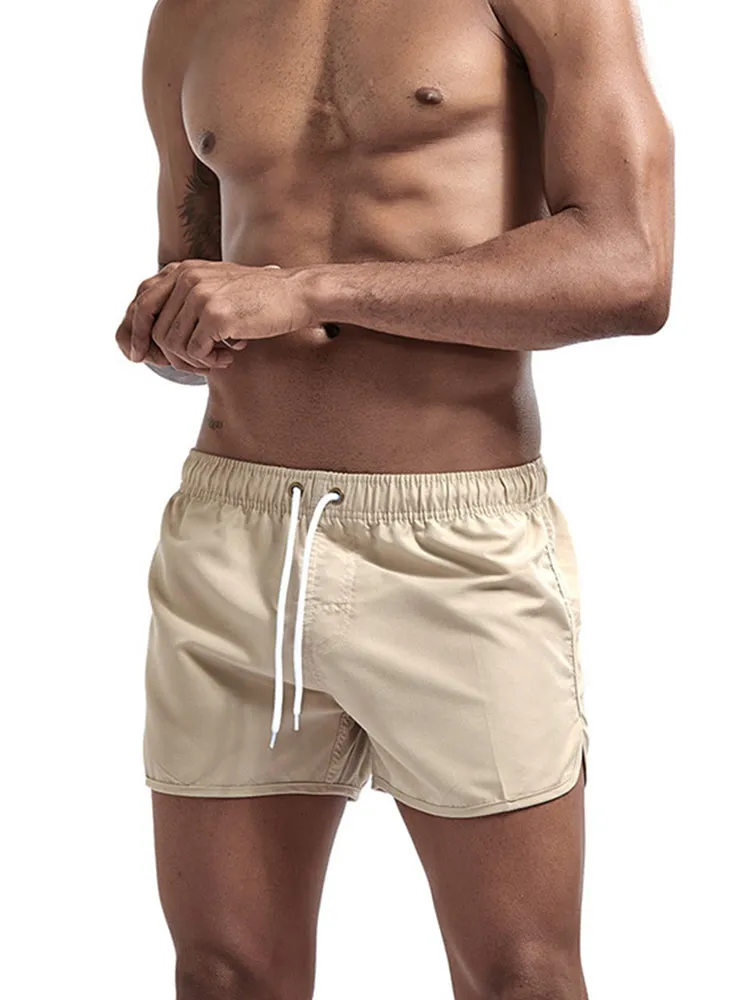 Quick Dry Beach Shorts with Drawstring