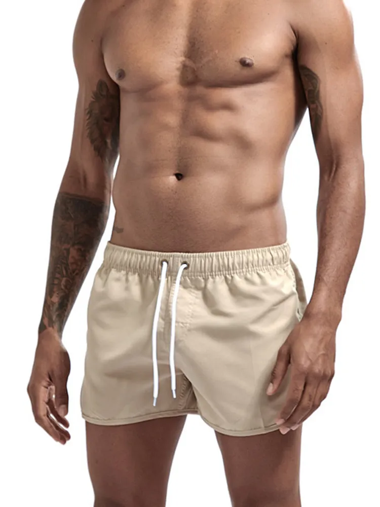Quick Dry Beach Shorts with Drawstring