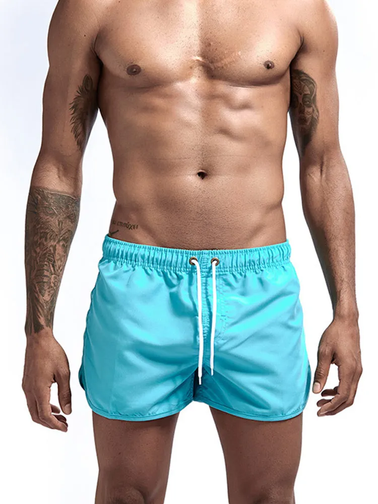 Quick Dry Beach Shorts with Drawstring