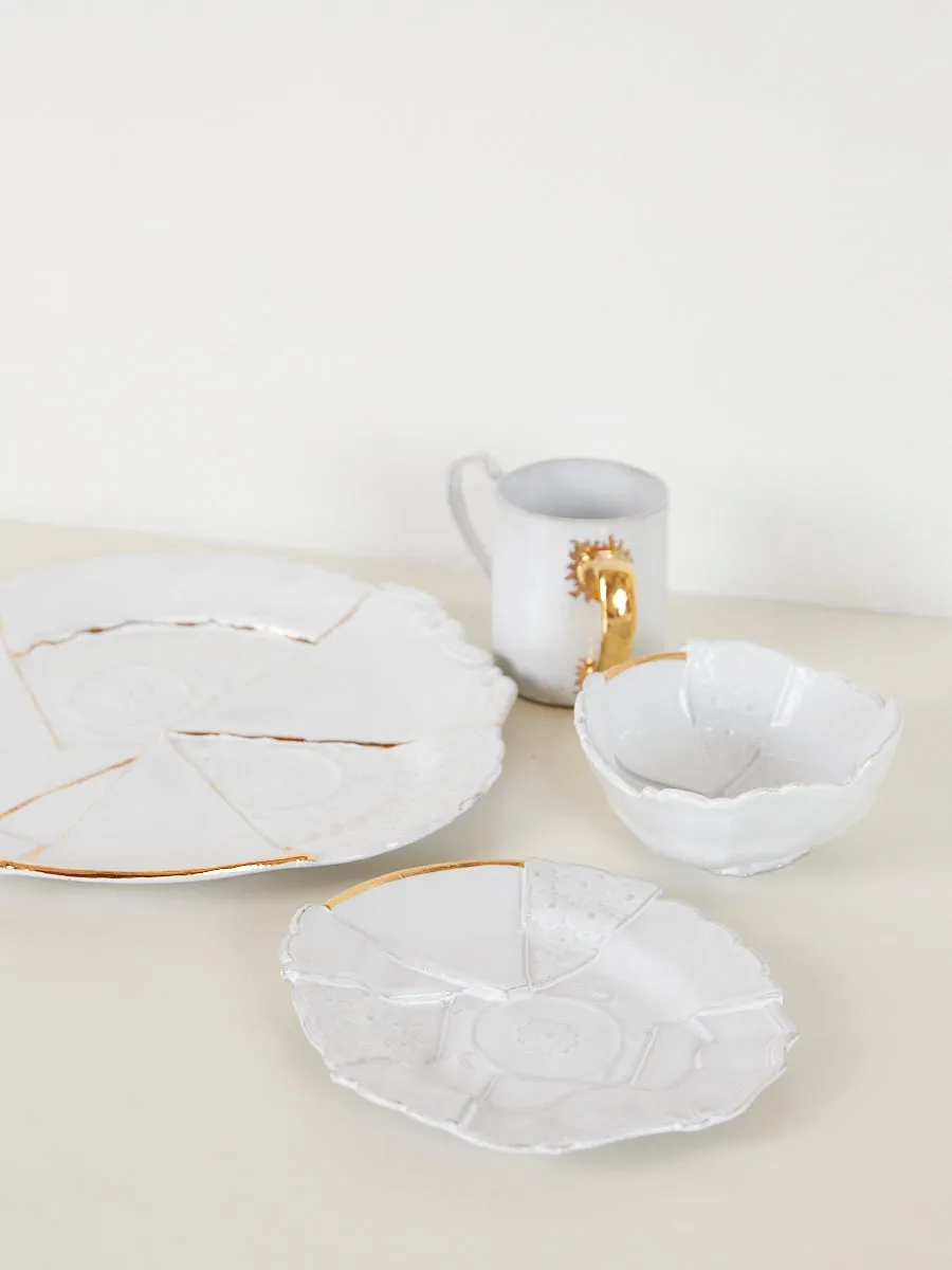 Sacai Mini Patchwork Bowl - Golden Edging