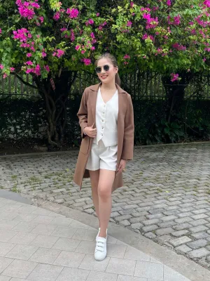 Sansa Trench Coat Top