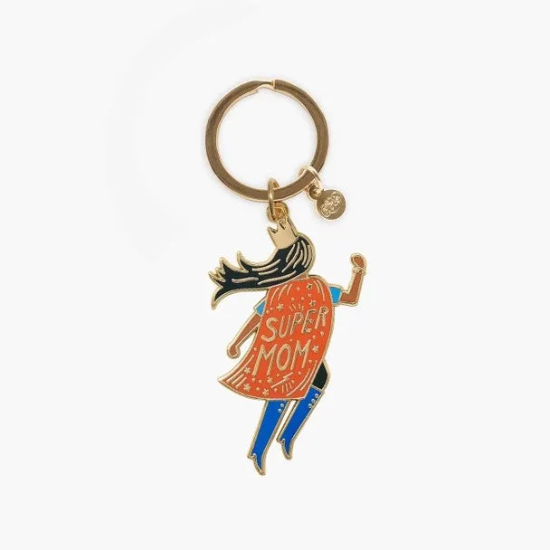 Soaring Super Mom Keychain